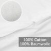 Bettbezug Bettdeckenbezug 100% Baumwolle Bettwäsche Bettdecke Weiß