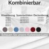 Kissenbezug Kopfkissenbezug 100% Baumwolle Kissenhülle atmungsaktiv Weiß