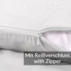 Kissenbezug Kopfkissenbezug 100% Baumwolle Kissenhülle atmungsaktiv Weiß