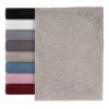 Spannbettlaken Bettlaken Spannbetttuch Spannbetttücher 4 Größen Beige