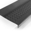 Gummi Stufenmatte mit Kantenschutz Noppen Schwarz Gummimatte Treppen außen – 60x30x4cm