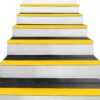 Gummi Stufenmatte Noppen Schwarz Winkelkante Gelb Gummimatte Treppenstufen – 60x30x4cm