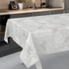 Wachstischdecke Wachstuch Tischdecke Wachstuch Meterware Tischdecke abwaschbar Gartentischdecke Herz Liebe Grau – 90x130cm, Schnittkante
