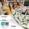 Wachstischdecke Wachstuch Tischdecke Wachstuch Meterware Tischdecke abwaschbar Gartentischdecke Kamillen