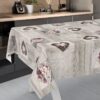 Wachstischdecke Wachstuch Tischdecke Wachstuch Meterware Tischdecke abwaschbar Gartentischdecke Holz Liebe