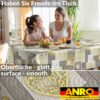 Wachstischdecke Wachstuch Tischdecke Wachstuch Meterware Tischdecke abwaschbar Gartentischdecke Holz Herz