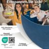 Wachstischdecke Wachstuch Tischdecke Wachstuch Meterware Tischdecke abwaschbar Gartentischdecke Marmor Blau