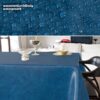 Wachstischdecke Wachstuch Tischdecke Wachstuch Meterware Tischdecke abwaschbar Gartentischdecke Marmor Blau – 90x130cm, Schnittkante