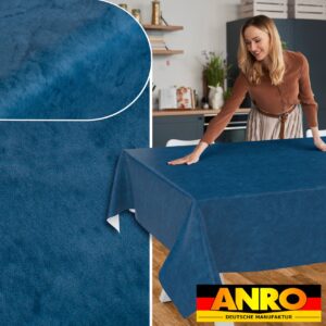 Wachstischdecke Wachstuch Tischdecke Wachstuch Meterware Tischdecke abwaschbar Gartentischdecke Marmor Blau