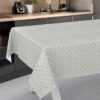 Wachstischdecke Wachstuch Tischdecke Wachstuch Meterware Tischdecke abwaschbar Gartentischdecke Italia Grau – 100x140cm, Schnittkante