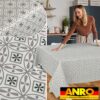 Wachstischdecke Wachstuch Tischdecke Wachstuch Meterware Tischdecke abwaschbar Gartentischdecke Italia Grau