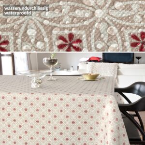 Wachstischdecke Wachstuch Tischdecke Wachstuch Meterware Tischdecke abwaschbar Gartentischdecke Italia Rot