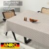 Wachstischdecke Wachstuch Tischdecke Wachstuch Meterware Tischdecke abwaschbar Gartentischdecke Italia Rot – 90x130cm, Schnittkante