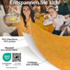 Wachstischdecke Wachstuch Tischdecke Wachstuch Meterware Tischdecke abwaschbar Gartentischdecke Marmor Orange