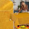 Wachstischdecke Wachstuch Tischdecke Wachstuch Meterware Tischdecke abwaschbar Gartentischdecke Marmor Orange