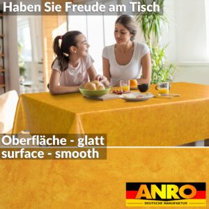 Wachstischdecke Wachstuch Tischdecke Wachstuch Meterware Tischdecke abwaschbar Gartentischdecke Marmor Orange
