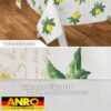 Wachstischdecke Wachstuch Tischdecke Wachstuch Meterware Tischdecke abwaschbar Gartentischdecke Zitronen – 100x140cm, Schnittkante