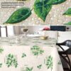 Wachstischdecke Wachstuch Tischdecke Wachstuch Meterware Tischdecke abwaschbar Gartentischdecke Kräuter