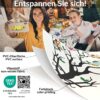 Wachstischdecke Wachstuch Tischdecke Wachstuch Meterware Tischdecke abwaschbar Gartentischdecke Eulen – 90x130cm, Schnittkante