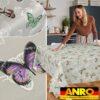 Wachstischdecke Wachstuch Tischdecke Wachstuch Meterware Tischdecke abwaschbar Gartentischdecke Schmetterling