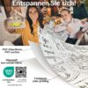 Wachstischdecke Wachstuch Tischdecke Wachstuch Meterware Tischdecke abwaschbar Gartentischdecke Barista Weiß – 90x130cm, Schnittkante