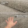 Teppich Wohnzimmer Kurzflor Designer Teppichläufer Uni einfarbig auch für Badezimmer