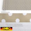 Wachstischdecke Wachstuch Tischdecke Wachstuch Meterware Tischdecke abwaschbar Gartentischdecke Punkte Beige
