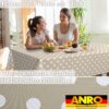 Wachstischdecke Wachstuch Tischdecke Wachstuch Meterware Tischdecke abwaschbar Gartentischdecke Punkte Beige