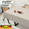 Wachstischdecke Wachstuch Tischdecke Wachstuch Meterware Tischdecke abwaschbar Gartentischdecke Punkte Beige