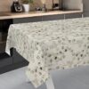 Wachstischdecke Wachstuch Tischdecke Wachstuch Meterware Tischdecke abwaschbar Gartentischdecke Eukalyptus Floral – 90x130cm, Schnittkante