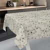 Wachstischdecke Wachstuch Tischdecke Wachstuch Meterware Tischdecke abwaschbar Gartentischdecke Eukalyptus Floral – 90x130cm, Schnittkante