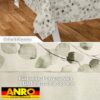 Wachstischdecke Wachstuch Tischdecke Wachstuch Meterware Tischdecke abwaschbar Gartentischdecke Eukalyptus Floral – 100x140cm, Schnittkante