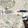 Wachstischdecke Wachstuch Tischdecke Wachstuch Meterware Tischdecke abwaschbar Gartentischdecke Eukalyptus Floral – 90x130cm, Schnittkante