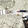 Wachstischdecke Wachstuch Tischdecke Wachstuch Meterware Tischdecke abwaschbar Gartentischdecke Eukalyptus Floral