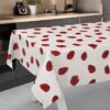 Wachstischdecke Wachstuch Tischdecke Wachstuch Meterware Tischdecke abwaschbar Gartentischdecke Mohnblume Floral