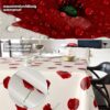 Wachstischdecke Wachstuch Tischdecke Wachstuch Meterware Tischdecke abwaschbar Gartentischdecke Mohnblume Floral