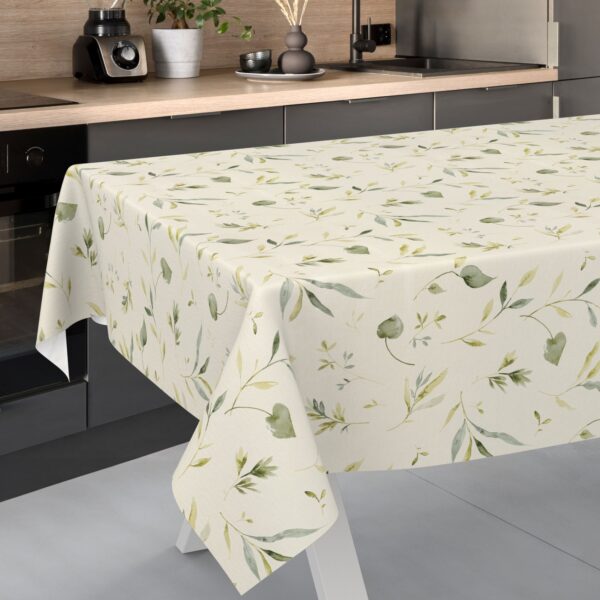 Wachstischdecke Wachstuch Tischdecke Wachstuch Meterware Tischdecke abwaschbar Gartentischdecke Floral Motiv Canada – 90x130cm, Schnittkante