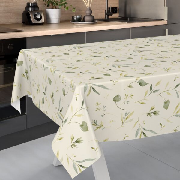 Wachstischdecke Wachstuch Tischdecke Wachstuch Meterware Tischdecke abwaschbar Gartentischdecke Floral Motiv Canada – 90x130cm, Schnittkante