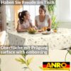 Wachstischdecke Wachstuch Tischdecke Wachstuch Meterware Tischdecke abwaschbar Gartentischdecke Floral Motiv Canada