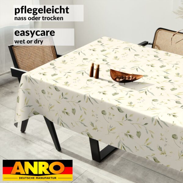 Wachstischdecke Wachstuch Tischdecke Wachstuch Meterware Tischdecke abwaschbar Gartentischdecke Floral Motiv Canada – 90x130cm, Schnittkante