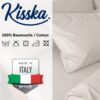 Kissenbezug Kopfkissenbezug 100% Baumwolle Kissenhülle atmungsaktiv Beige