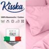 Kissenbezug Kopfkissenbezug 100% Baumwolle Kissenhülle atmungsaktiv Rosa