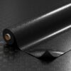 PVC Bodenbelag Vinylboden Meterware Riffelblech Tränenblechoptik Schwarz 1mm 140cm Breite Antirutschmatte