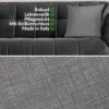 Kissenbezüge Leinenoptik Sofakissen Dekokissen 4 Größen mit & ohne Füllung Grau – 40x40cm, ohne Füllung