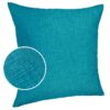 Kissenbezüge Leinenoptik Sofakissen Dekokissen 4 Größen mit & ohne Füllung Türkis – 40x40cm, ohne Füllung