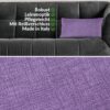 Kissenbezüge Leinenoptik Sofakissen Dekokissen 4 Größen mit & ohne Füllung Lila – 30x50cm, ohne Füllung