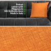 Kissenbezüge Leinenoptik Sofakissen Dekokissen 4 Größen mit & ohne Füllung Orange