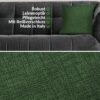 Kissenbezüge Leinenoptik Sofakissen Dekokissen 4 Größen mit & ohne Füllung Tannengrün – 40x40cm, ohne Füllung