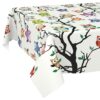 Wachstischdecke Wachstuch Tischdecke Wachstuch Meterware Tischdecke abwaschbar Gartentischdecke Eulen – 90x130cm, Schnittkante