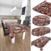 D0025D_10_52_1 Tischdecke Weihnachten Geschenk Weihnachtsman abwischbar Wachstuch Wachstuchtischdecke – Rund 120cm, Schnittkante